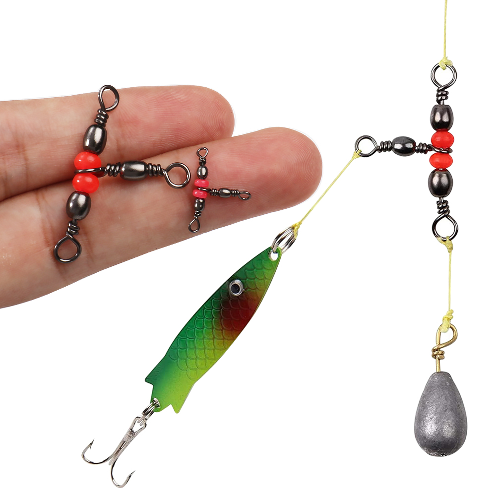 Saltwater Line - Konektor Pancing Triple Barrel T-Swivel 3