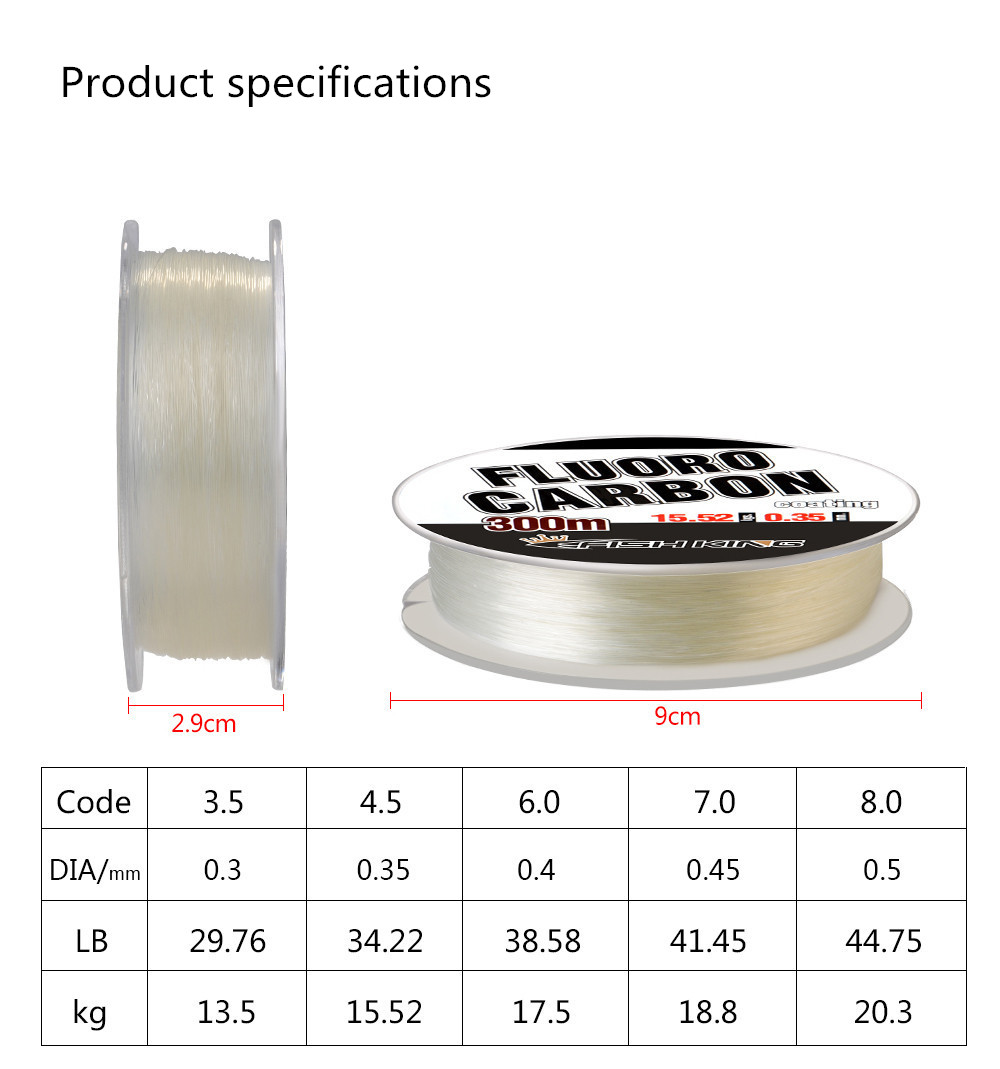Senar Pancing Fluorocarbon Ful - Fluorocarbon Line ulasan dan harga