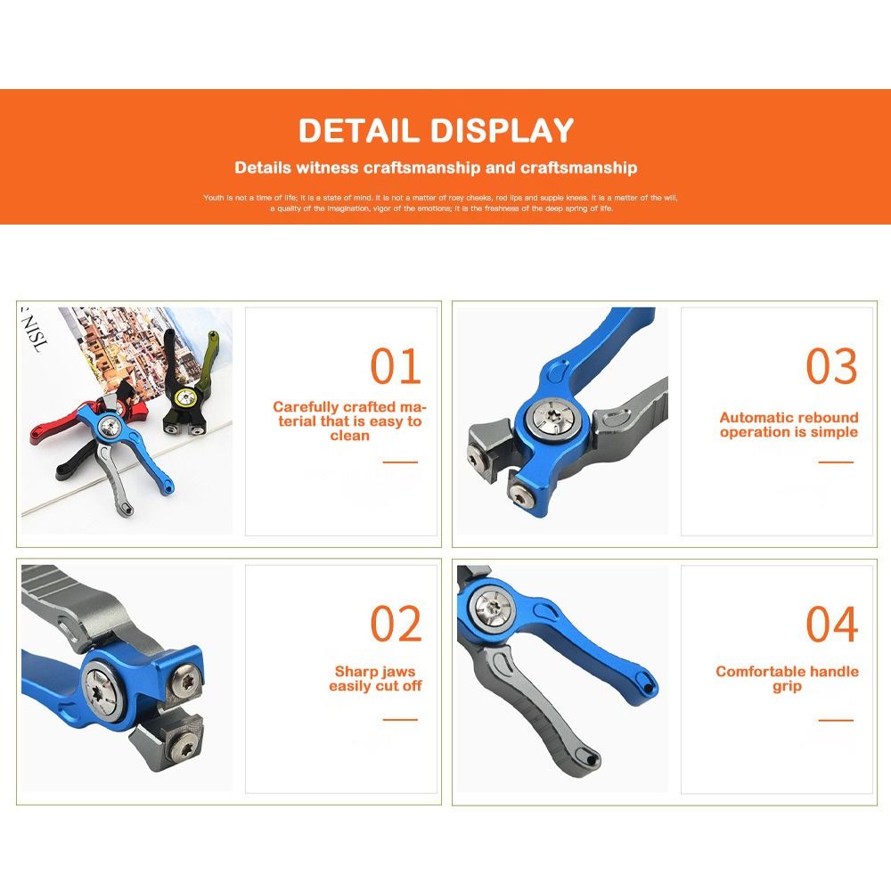 Tang Pancing Aloi Aluminium Gu - Fishing Line Cutter ulasan dan harga