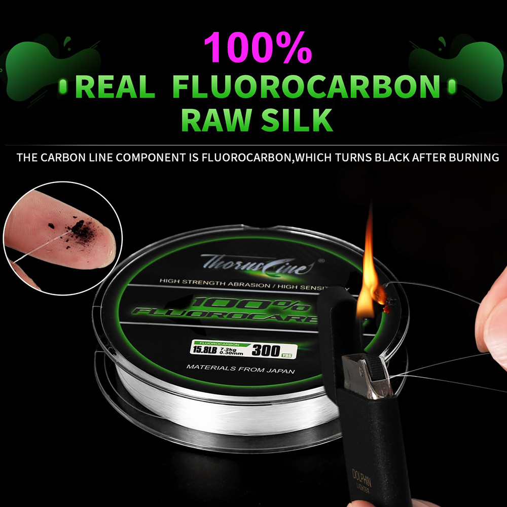 ThornsLine 100% Senar Pancing  - Fluorocarbon Line ulasan dan harga