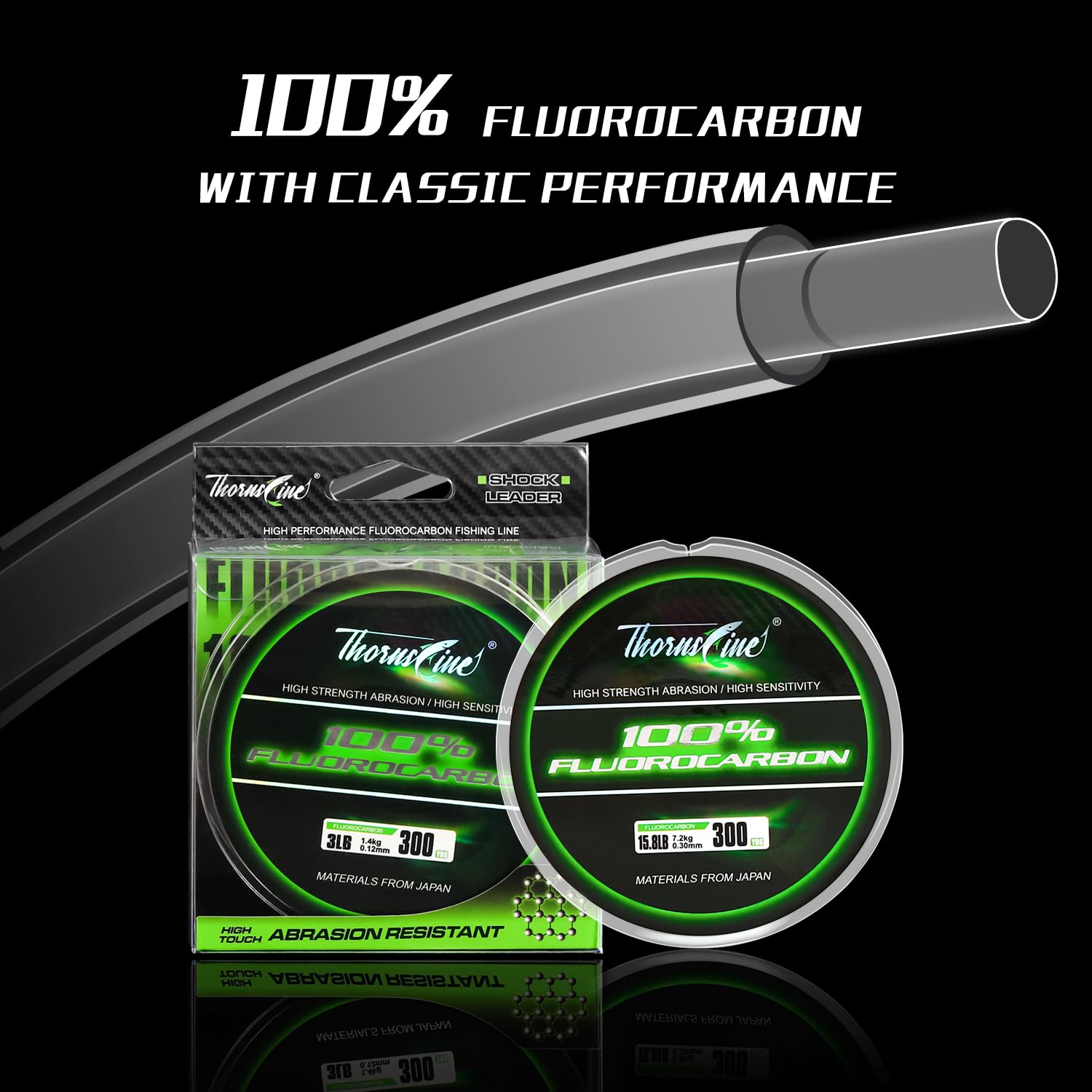 ThornsLine 100% Senar Pancing  - Fluorocarbon Line ulasan dan harga