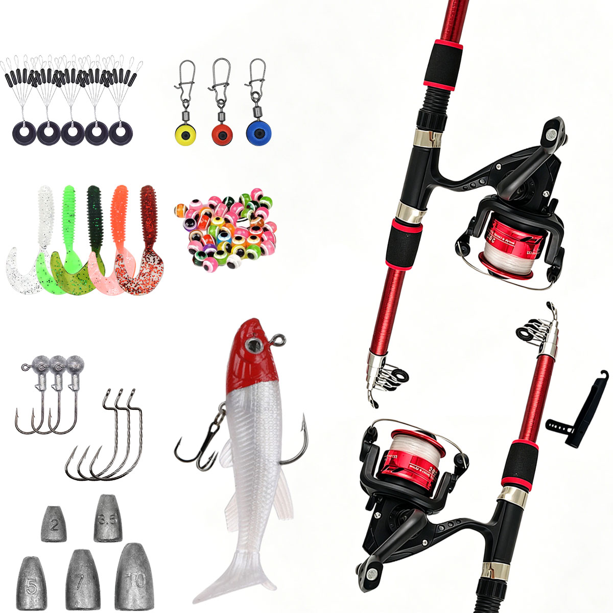 Kombo Joran dan Reel Pancing 1 - Fishing Line Spooler ulasan dan harga
