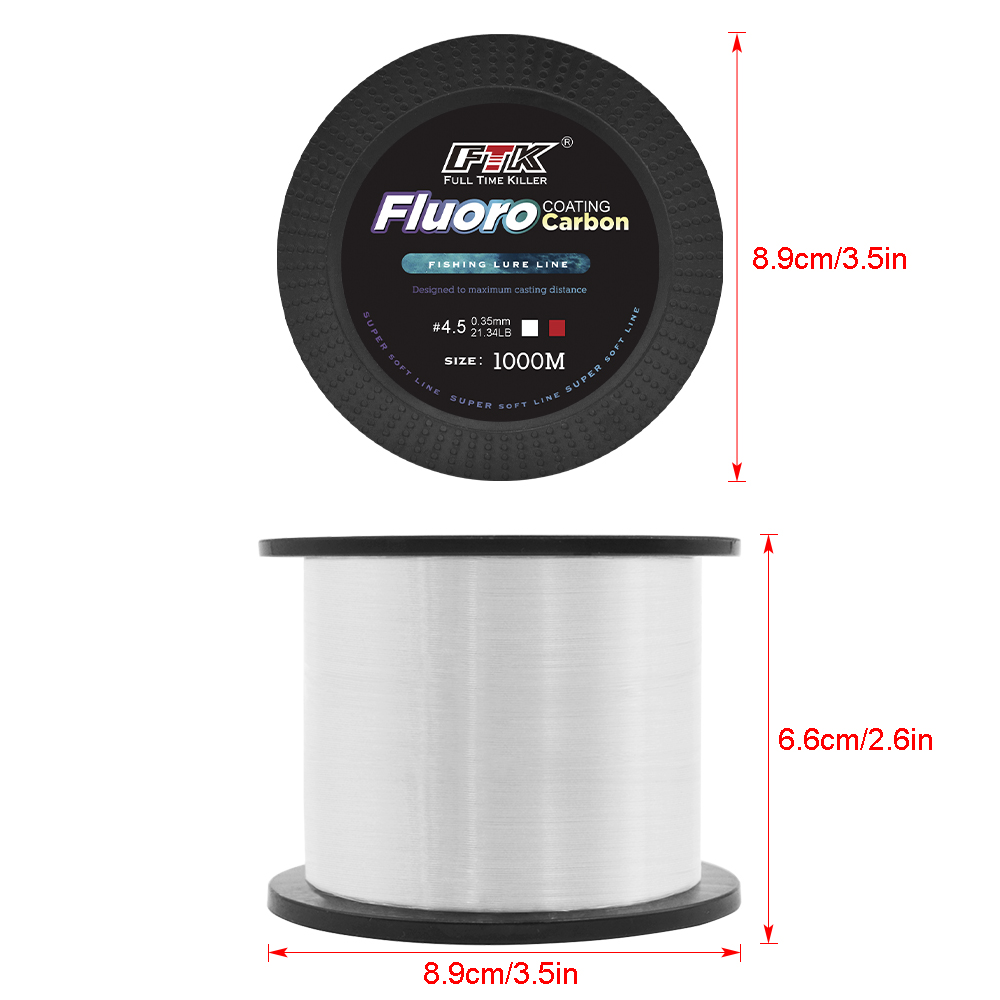 Senar Pancing Nylon FTK 1000M  - Fluorocarbon Line ulasan dan harga
